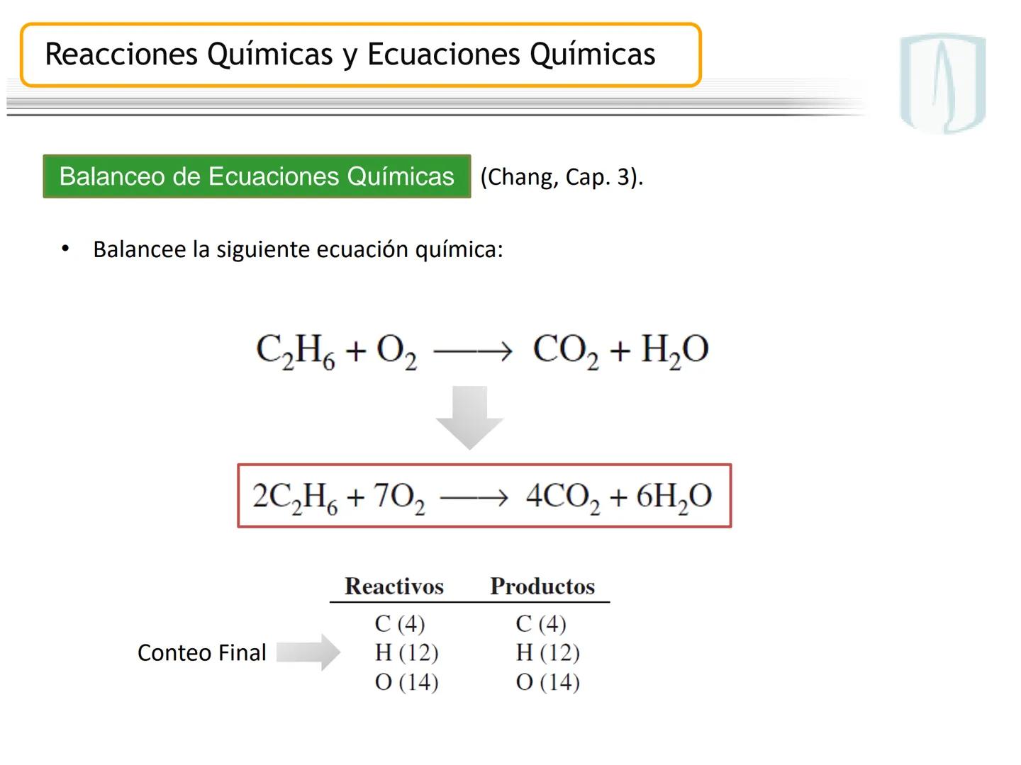 # UNIVERSIDAD DE LOS ANDES
Facultad de Ciencias
Departamento de Química
# QUÍMICA
(QUIM1103) # Reacciones Químicas y Ecuaciones Químicas
0