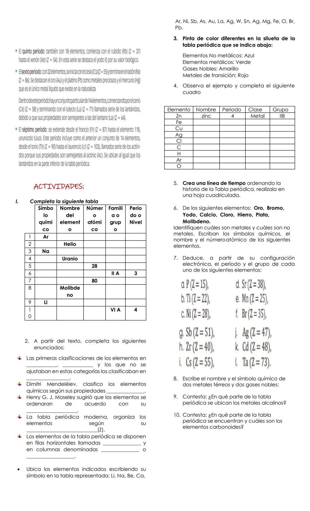 # INSTITUCIÓN EDUCATIVA
COLEGIO MUNICIPAL AEROPUERTO
## GUÍA DE APRENDIZAJE
Temática: LA TABLA PERIODICA
Área: Ciencias Naturales y educa