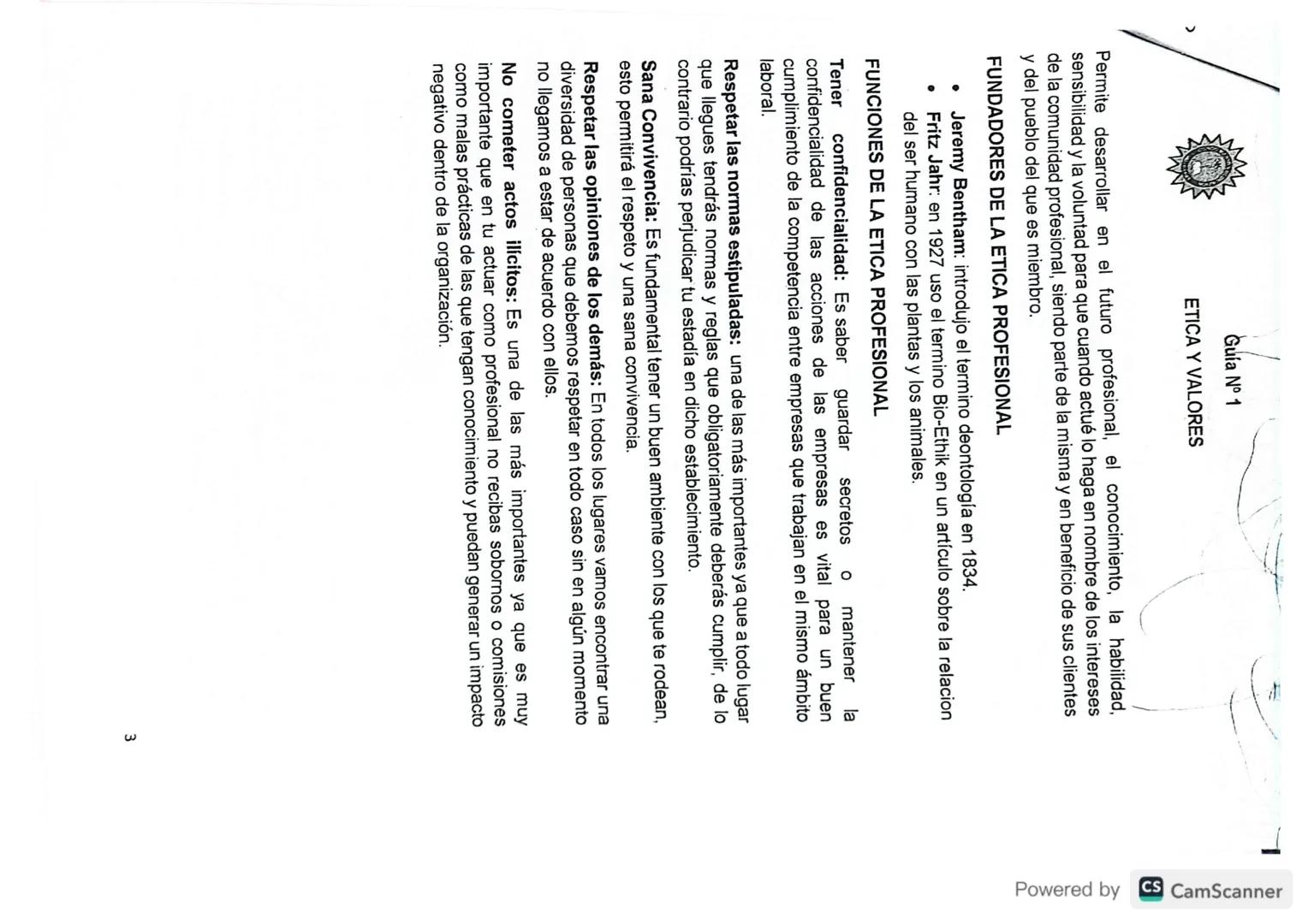 Guía Nº 1
ETICA Y VALORES
GUIA: Ética y Valores
Fecha: 01 de Marzo 2025
Tema: ETICA Y VALORES: CONCEPTO, FUNDADORES, VALORES ETICOS
FUND