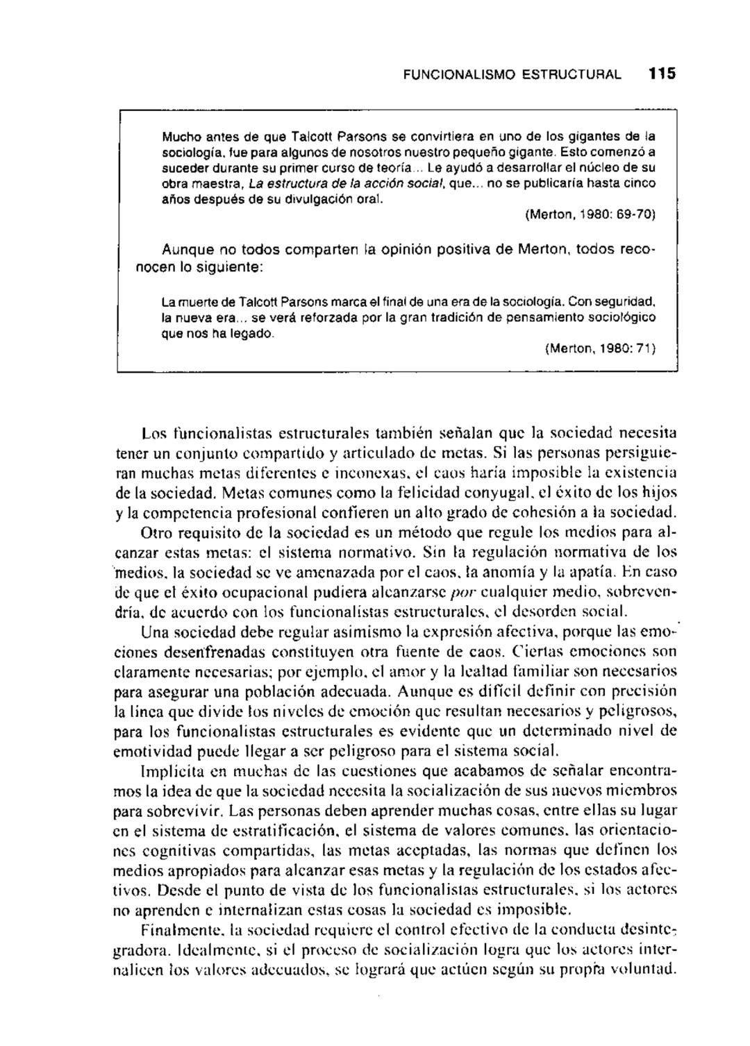 # 3
CAPITULO
# EL FUNCIONALISMO
## ESTRUCTURAL Y LA ALTERNATIVA
### DE LA TEORIA DEL CONFLICTO
CONSENSO Y CONFLICTO
FUNCIONALISMO ESTRUCT