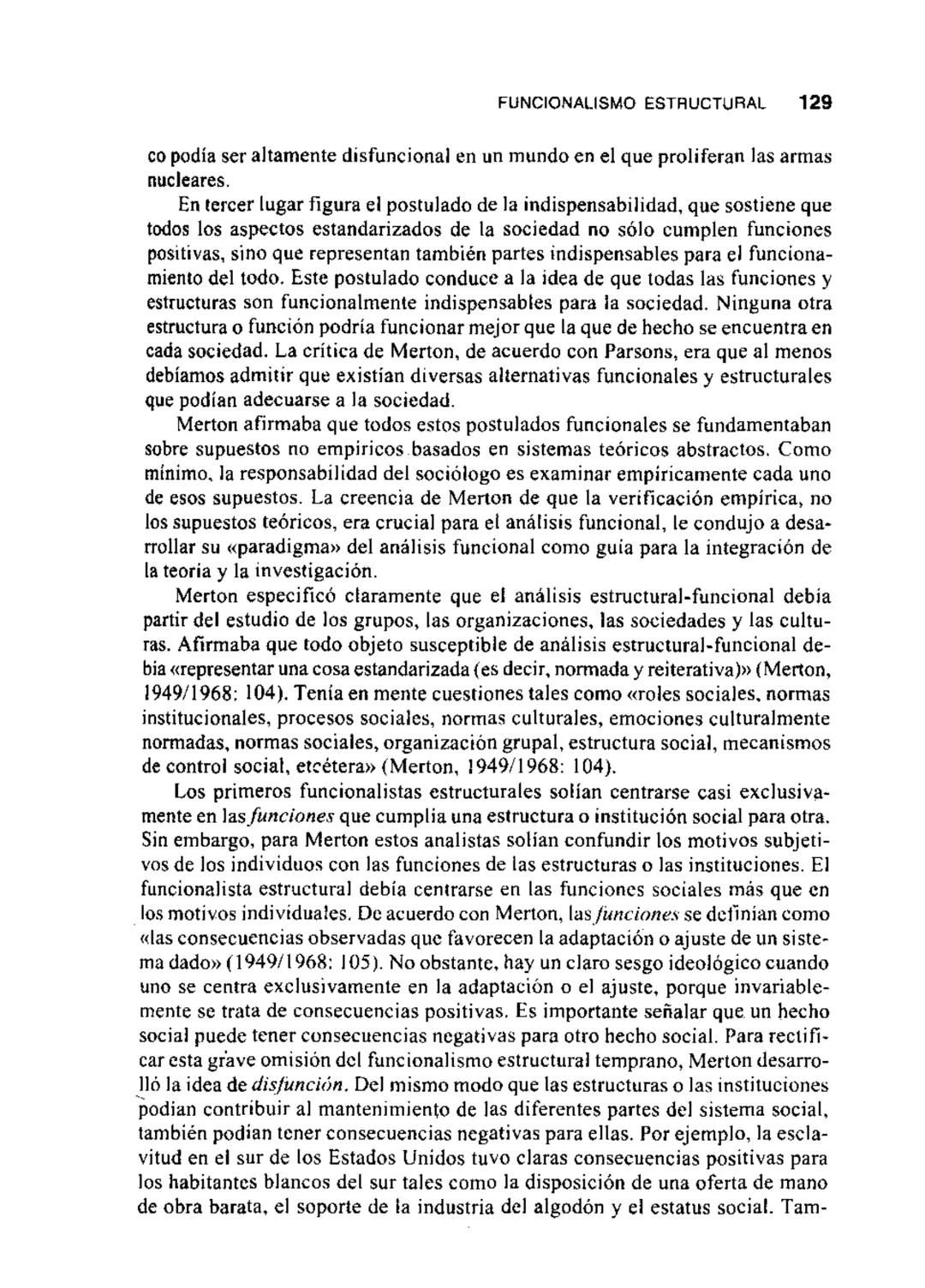# 3
CAPITULO
# EL FUNCIONALISMO
## ESTRUCTURAL Y LA ALTERNATIVA
### DE LA TEORIA DEL CONFLICTO
CONSENSO Y CONFLICTO
FUNCIONALISMO ESTRUCT