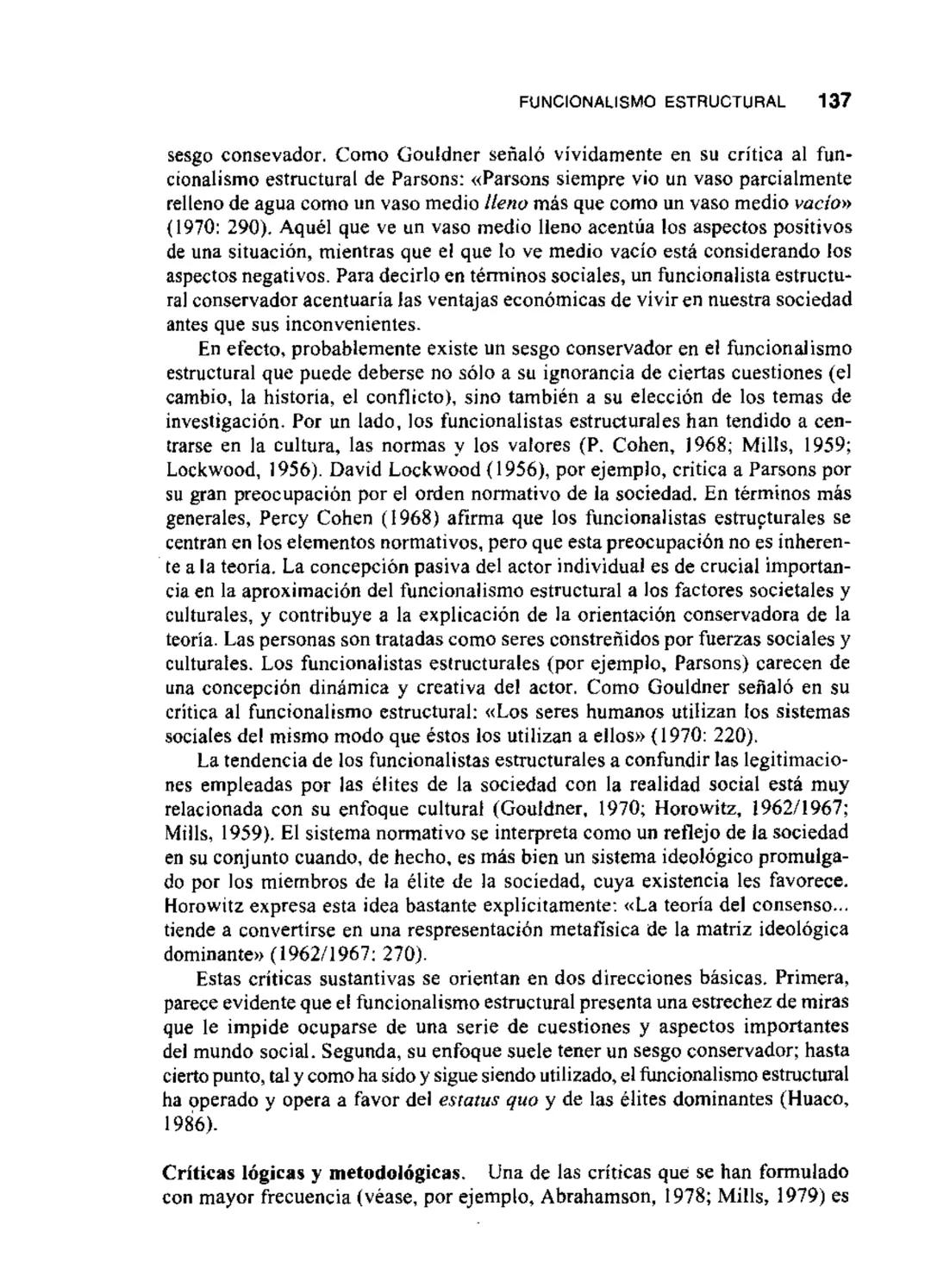 # 3
CAPITULO
# EL FUNCIONALISMO
## ESTRUCTURAL Y LA ALTERNATIVA
### DE LA TEORIA DEL CONFLICTO
CONSENSO Y CONFLICTO
FUNCIONALISMO ESTRUCT