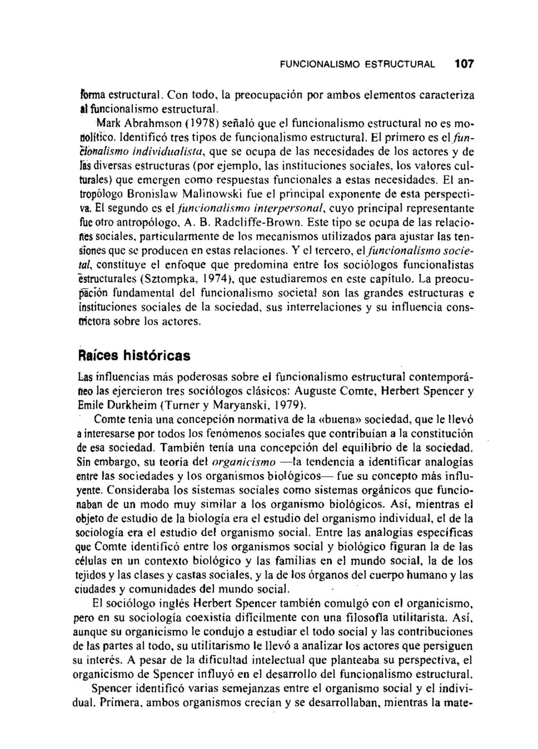 # 3
CAPITULO
# EL FUNCIONALISMO
## ESTRUCTURAL Y LA ALTERNATIVA
### DE LA TEORIA DEL CONFLICTO
CONSENSO Y CONFLICTO
FUNCIONALISMO ESTRUCT