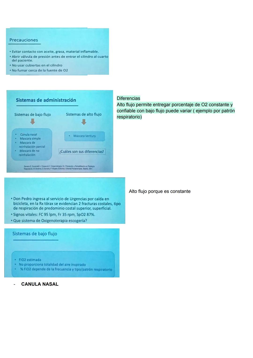 --- OCR Start ---
HIPOXIA: Es la ausencia de oxígeno suficiente en los tejidos como para mantener las funciones corporales.
HIPOXEMIA: Es un