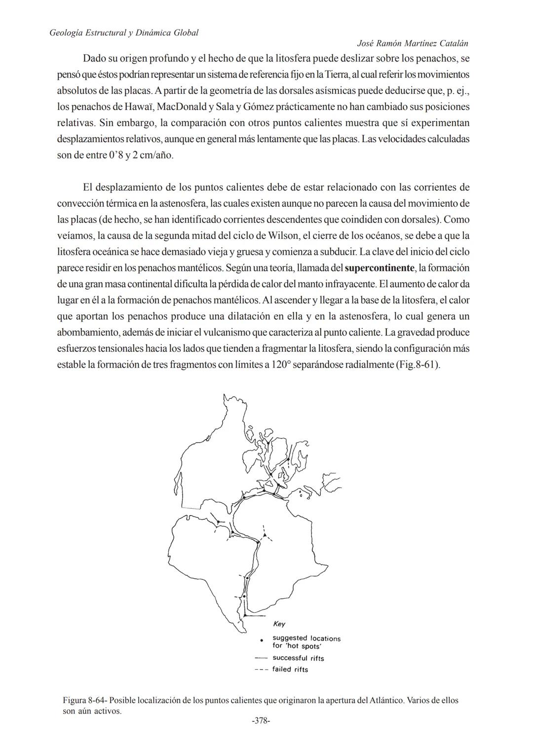 Universidad de Salamanca
Tema 8- Deriva Continental y Tectónica de Placas
Curso 2002/2003
8.-DERIVA CONTINENTAL Y TECTÓNICA
DE PLACAS
8.1