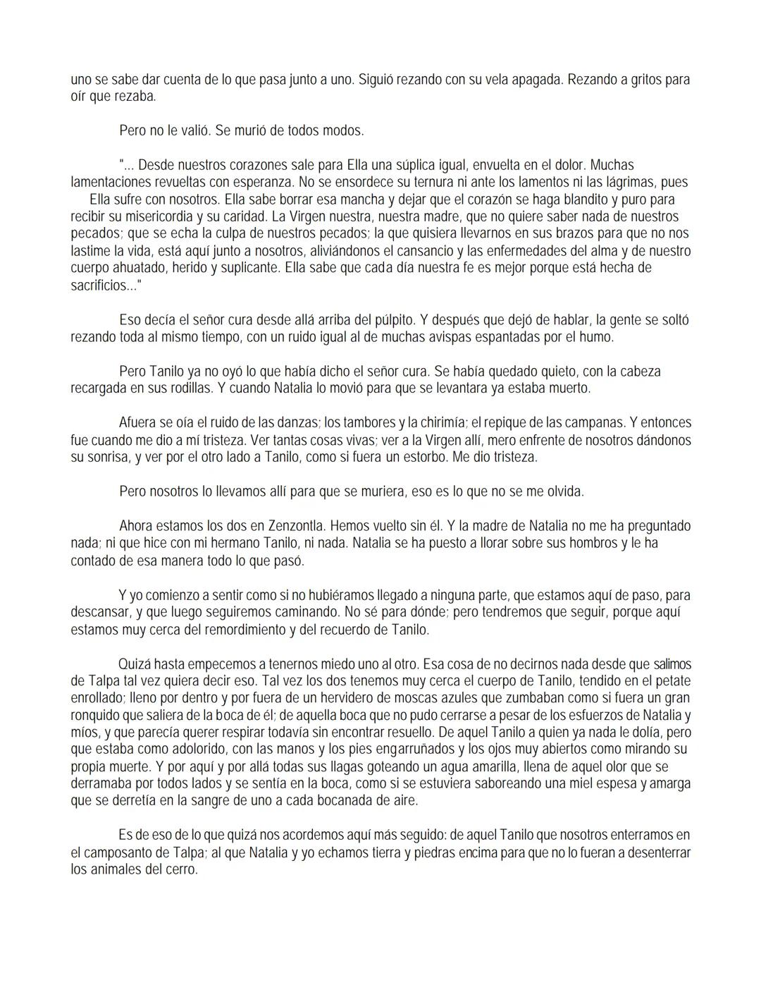EL LLANO EN LLAMAS
Juan Rulfo --- OCR Start ---
Vuelvo hacia todos lados y miro el Llano. Tanta y tamaña tierra para nada. Se le resbalan a