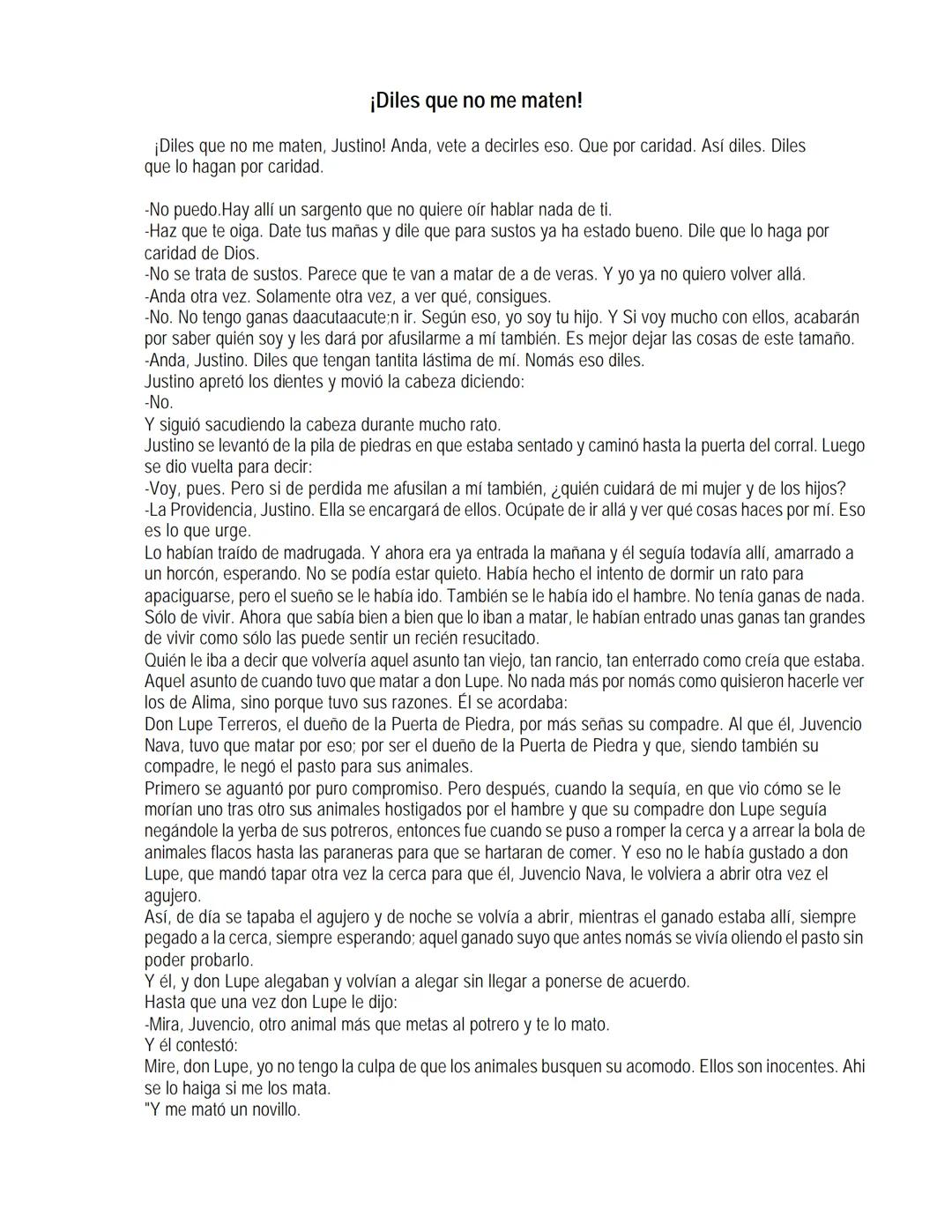 EL LLANO EN LLAMAS
Juan Rulfo --- OCR Start ---
Vuelvo hacia todos lados y miro el Llano. Tanta y tamaña tierra para nada. Se le resbalan a