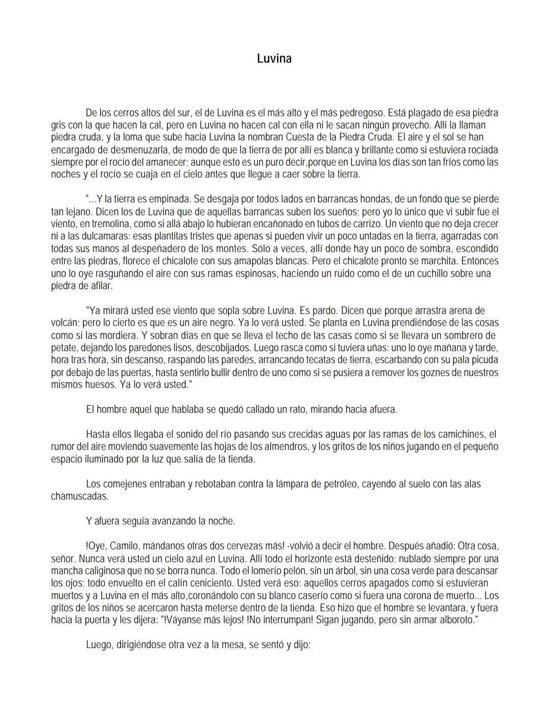 EL LLANO EN LLAMAS
Juan Rulfo --- OCR Start ---
Vuelvo hacia todos lados y miro el Llano. Tanta y tamaña tierra para nada. Se le resbalan a