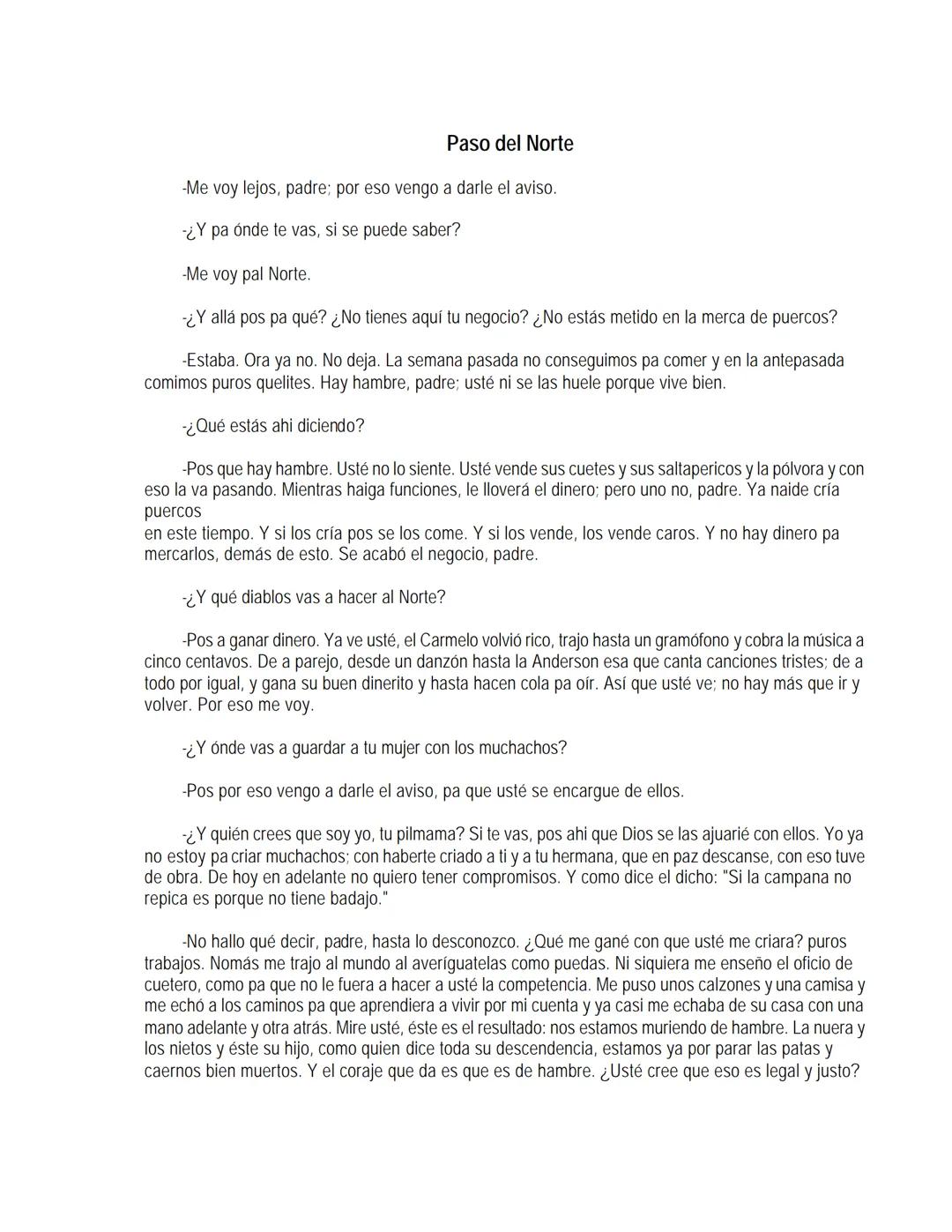 EL LLANO EN LLAMAS
Juan Rulfo --- OCR Start ---
Vuelvo hacia todos lados y miro el Llano. Tanta y tamaña tierra para nada. Se le resbalan a