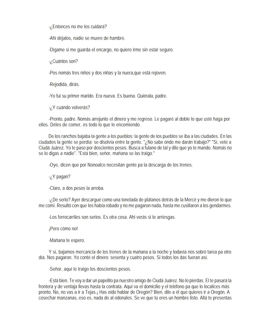 EL LLANO EN LLAMAS
Juan Rulfo --- OCR Start ---
Vuelvo hacia todos lados y miro el Llano. Tanta y tamaña tierra para nada. Se le resbalan a
