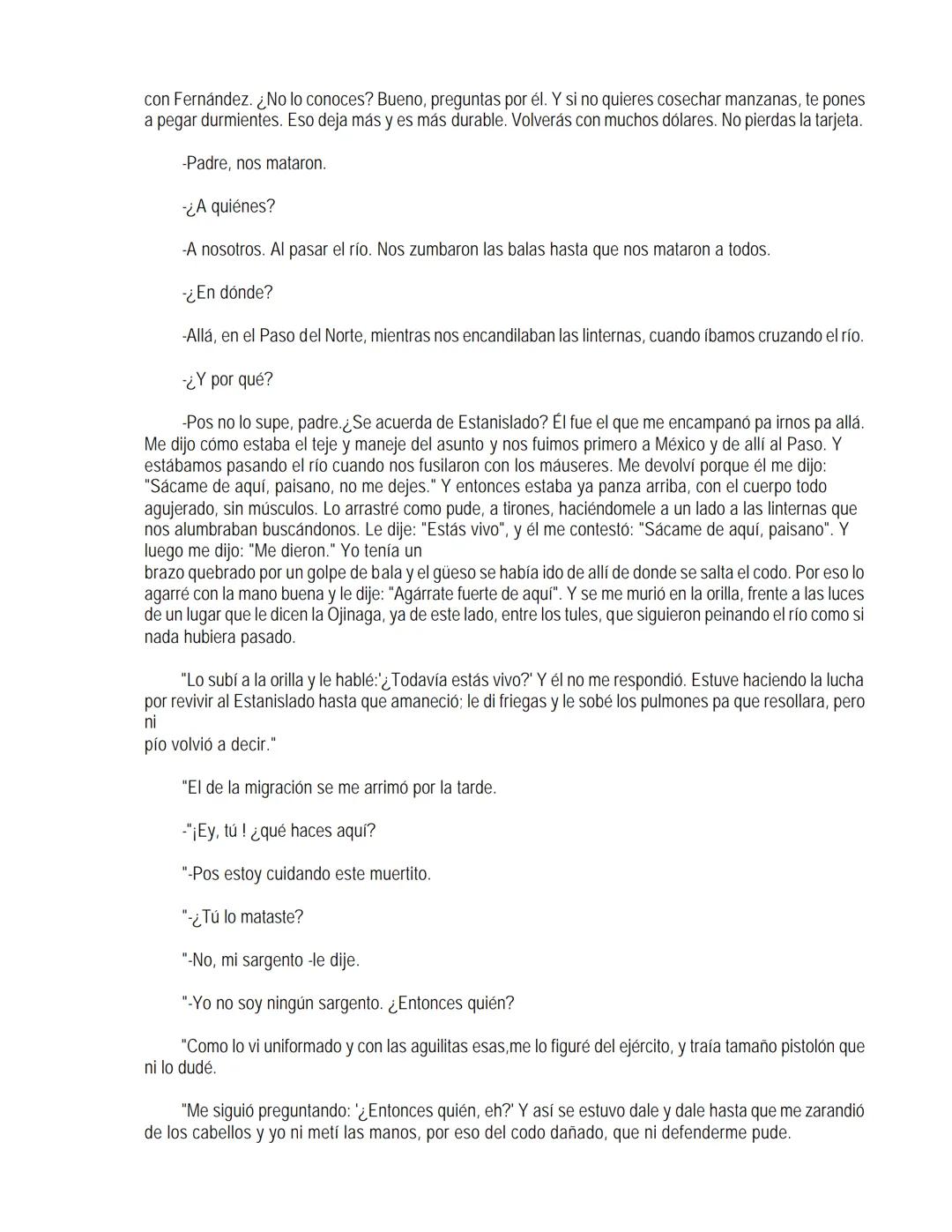 EL LLANO EN LLAMAS
Juan Rulfo --- OCR Start ---
Vuelvo hacia todos lados y miro el Llano. Tanta y tamaña tierra para nada. Se le resbalan a