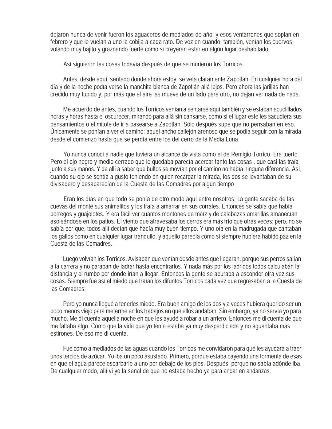 EL LLANO EN LLAMAS
Juan Rulfo --- OCR Start ---
Vuelvo hacia todos lados y miro el Llano. Tanta y tamaña tierra para nada. Se le resbalan a