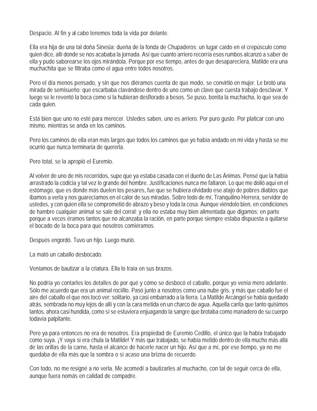 EL LLANO EN LLAMAS
Juan Rulfo --- OCR Start ---
Vuelvo hacia todos lados y miro el Llano. Tanta y tamaña tierra para nada. Se le resbalan a