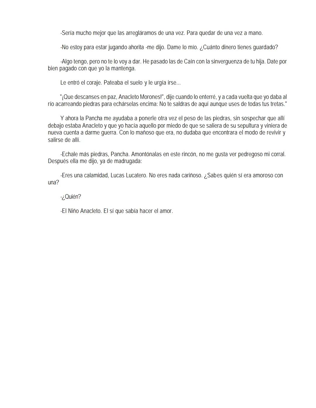 EL LLANO EN LLAMAS
Juan Rulfo --- OCR Start ---
Vuelvo hacia todos lados y miro el Llano. Tanta y tamaña tierra para nada. Se le resbalan a