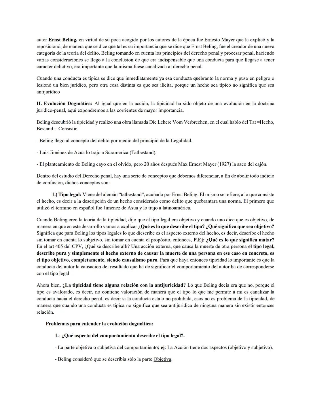 GUIA DE ESTUDIO SEGUNDO PARCIAL DERECHO PENAL.
TEMA 13: Introducción a la Teoría del Delito.
I. Generalidades: Cuando se entra al estudio de