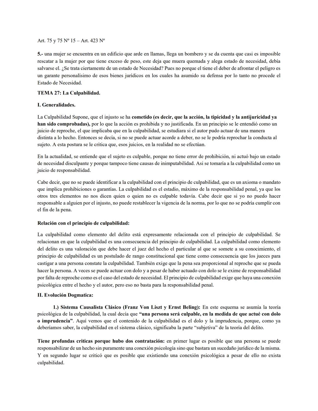 GUIA DE ESTUDIO SEGUNDO PARCIAL DERECHO PENAL.
TEMA 13: Introducción a la Teoría del Delito.
I. Generalidades: Cuando se entra al estudio de