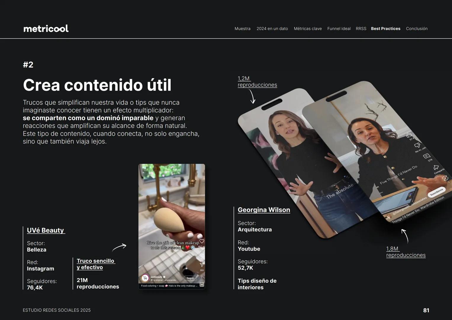 Estudio
REDES
SOCIALES
2025
metriccool metricool
¡Hola!
Somos
Metricool.
La herramienta que te ayuda a
planificar, publicar y medir tu
cont