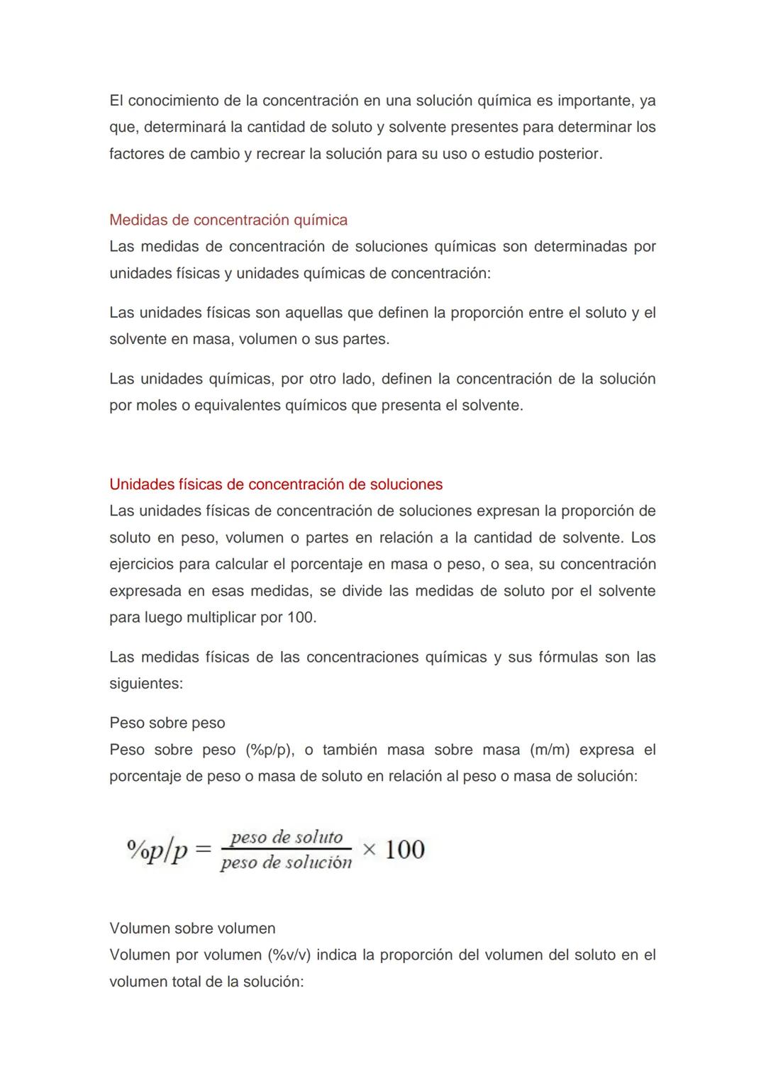 # Concentración química
La concentración química determina la proporción de soluto y solvente en
una solución química.
La concentración qu