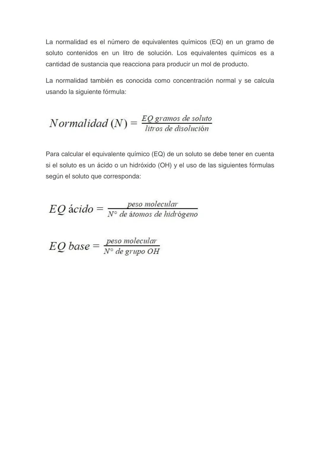# Concentración química
La concentración química determina la proporción de soluto y solvente en
una solución química.
La concentración qu