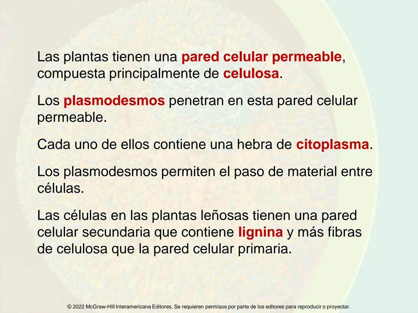 5
Estructura y función
de la membrana
5.1 Estructura y función de la
membrana plasmática
5.2 Transporte pasivo a través de la
membrana
5.3