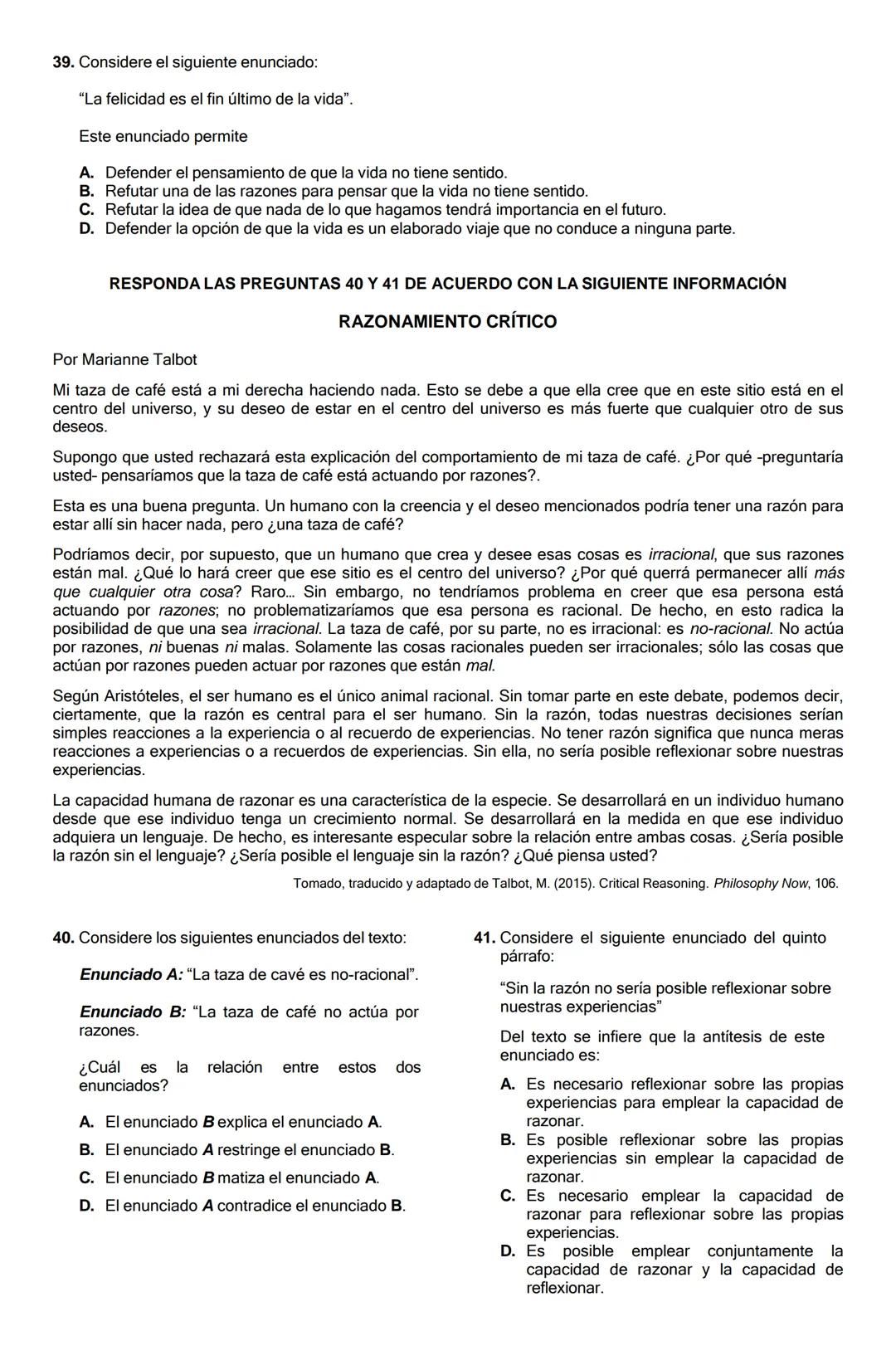 GUIA DE REFUERZO TIPO ICFES.
ASIGNATURAS: LECTURA CRITICA.
SOCIALES Y CIUDADANAS.
CIENCIAS NATURALES.
INFORMACION IMPORTANTE: No se debe pas