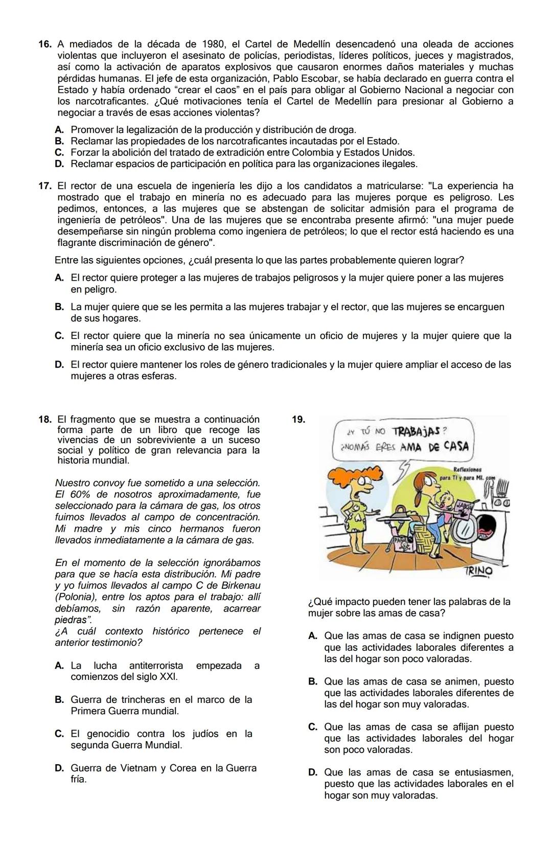 GUIA DE REFUERZO TIPO ICFES.
ASIGNATURAS: LECTURA CRITICA.
SOCIALES Y CIUDADANAS.
CIENCIAS NATURALES.
INFORMACION IMPORTANTE: No se debe pas