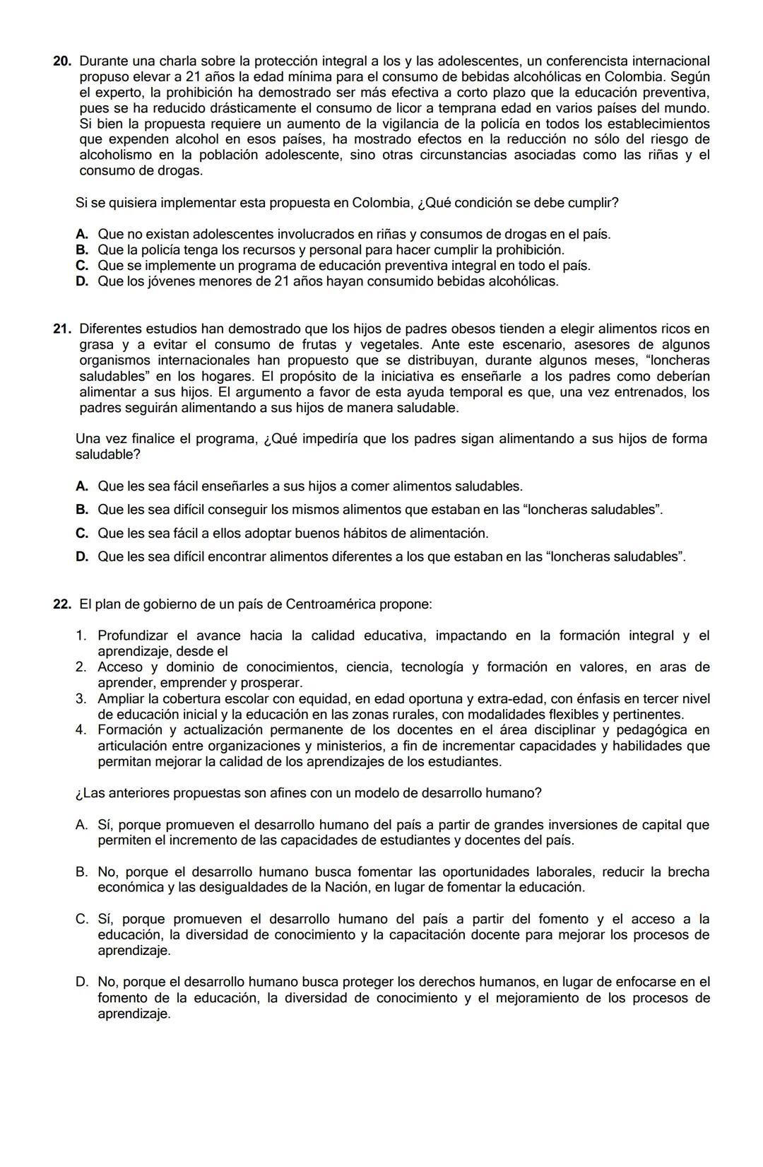 GUIA DE REFUERZO TIPO ICFES.
ASIGNATURAS: LECTURA CRITICA.
SOCIALES Y CIUDADANAS.
CIENCIAS NATURALES.
INFORMACION IMPORTANTE: No se debe pas