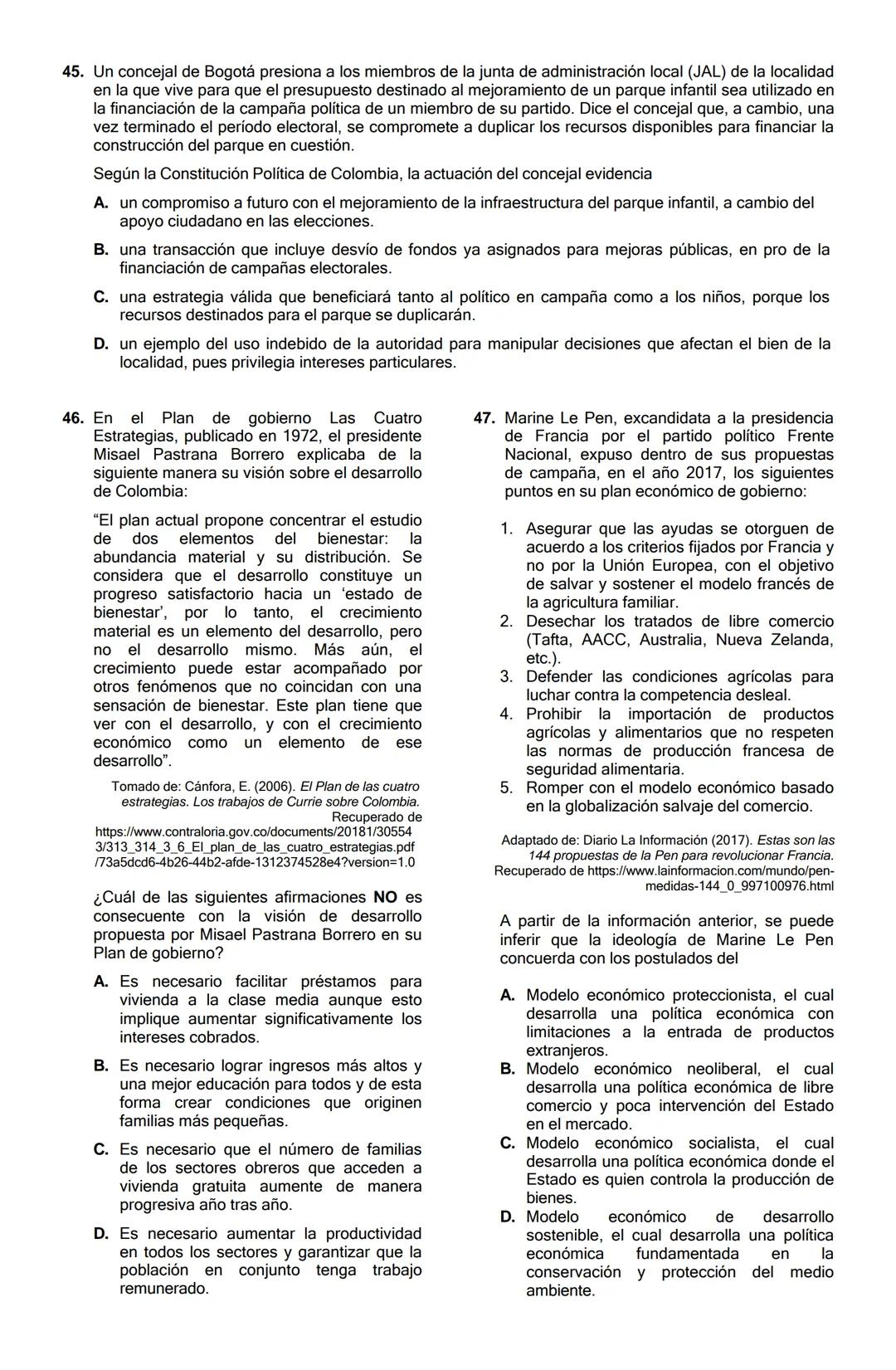 GUIA DE REFUERZO TIPO ICFES.
ASIGNATURAS: LECTURA CRITICA.
SOCIALES Y CIUDADANAS.
CIENCIAS NATURALES.
INFORMACION IMPORTANTE: No se debe pas
