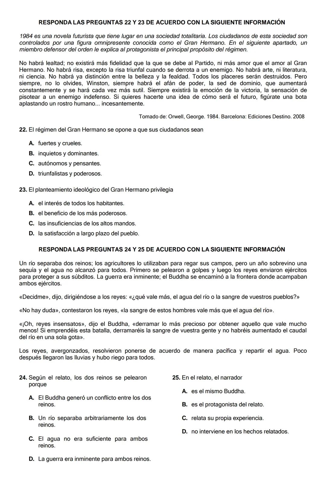 GUIA DE REFUERZO TIPO ICFES.
ASIGNATURAS: LECTURA CRITICA.
SOCIALES Y CIUDADANAS.
CIENCIAS NATURALES.
INFORMACION IMPORTANTE: No se debe pas
