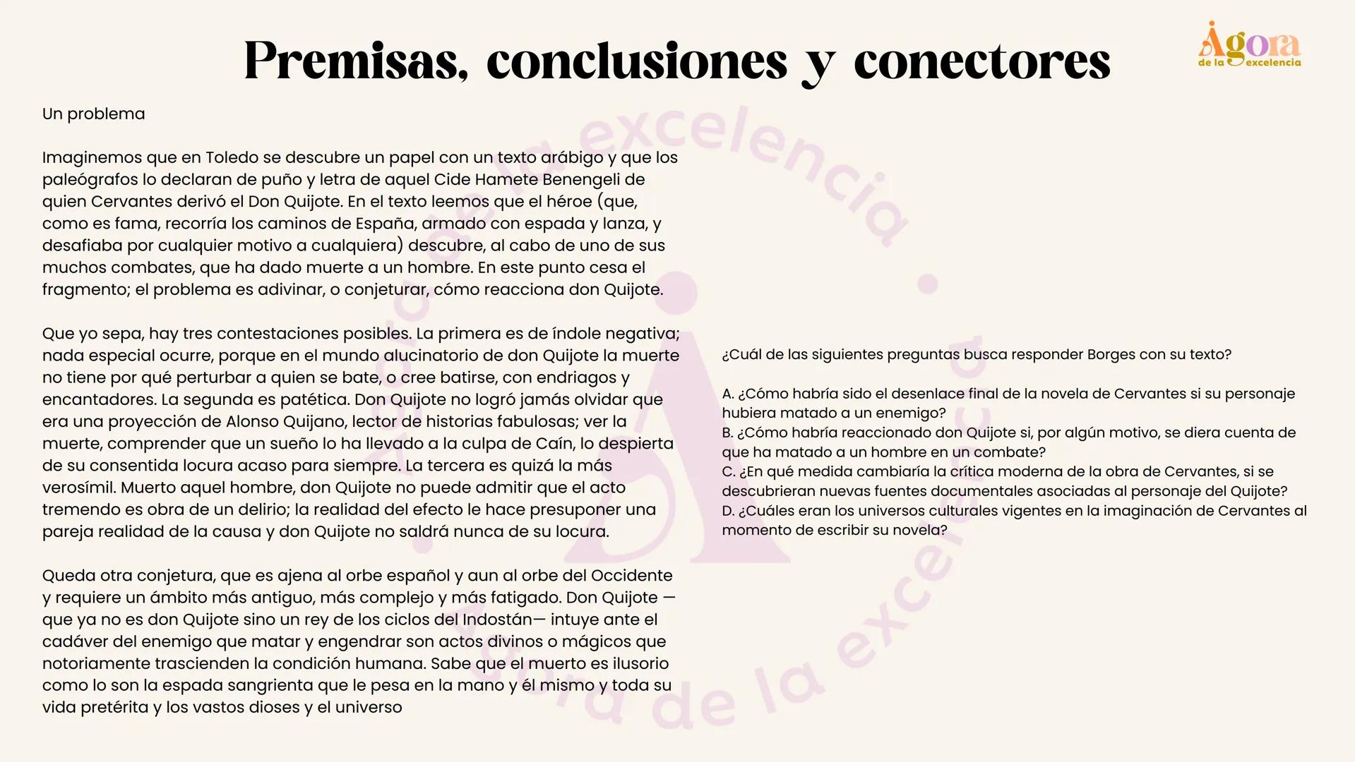 # ¿Cómo sacar 100 en lectura?
Andrés Enríquez
Clase 2.
Agora
de la excelencia # Primero lo importante
Ágora
de la excelencia hay que esta