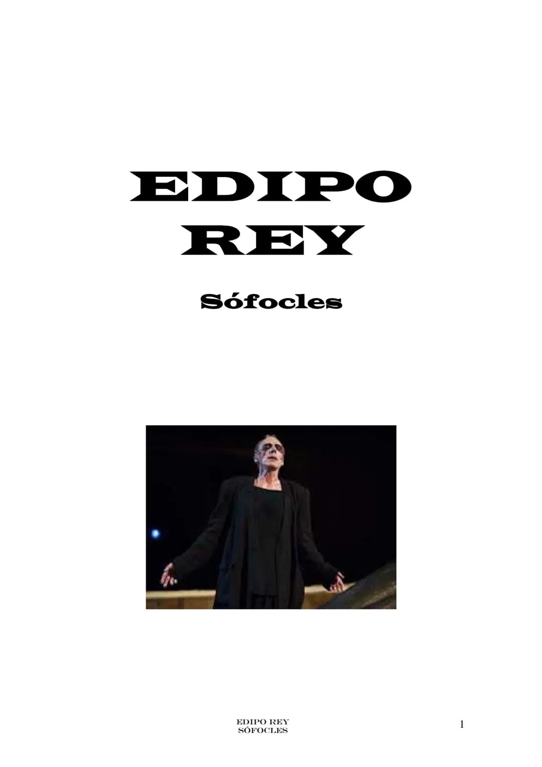 Edipo rey – página 1