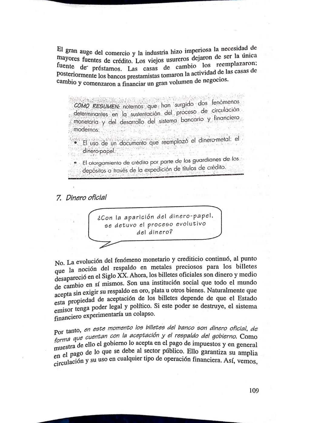 1 INTRODUCCION
El dinero es un elemento fundamental para el desarrollo de la actividad
económica. No se trata de un simple medio de cambio
