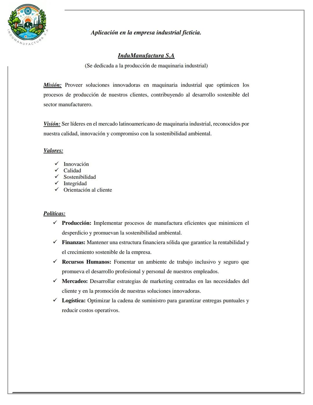 # UNIVERSIDAD
CUCUNIVERSITA
# TALLER PRÁCTICO
DE PLANEACIÓN ESTRATÉGICA
# ORGANIZACIÓN Y MANAGEMENT
# ESTUDIANTES:
- YARITZA CADENA
- VAL