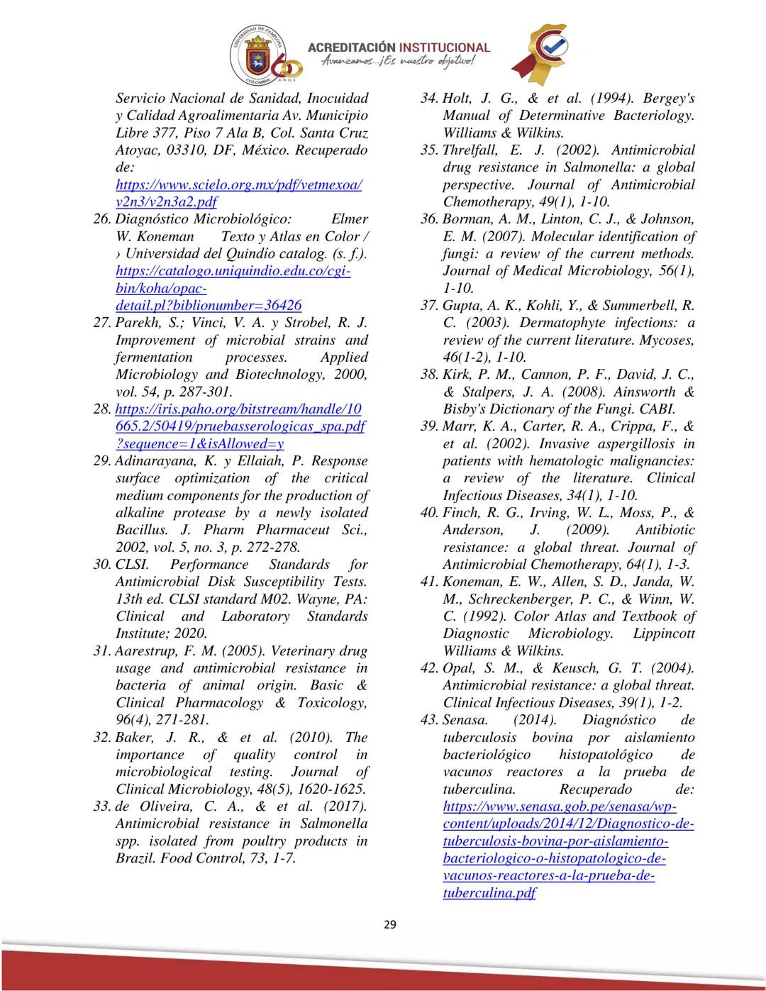 ACREDITACIÓN INSTITUCIONAL
Avanzamos... ¡Es nuestro objetivo!
Universidad De Pamplona
Facultad de Ciencias Agrarias
Departamento de Medicin