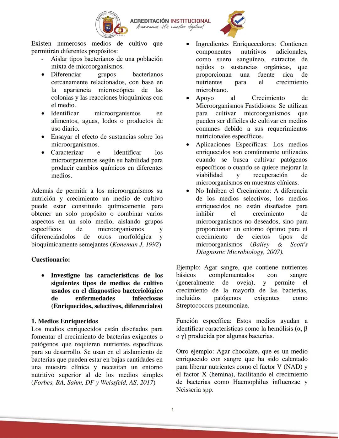 ACREDITACIÓN INSTITUCIONAL
Avanzamos... ¡Es nuestro objetivo!
Universidad De Pamplona
Facultad de Ciencias Agrarias
Departamento de Medicin