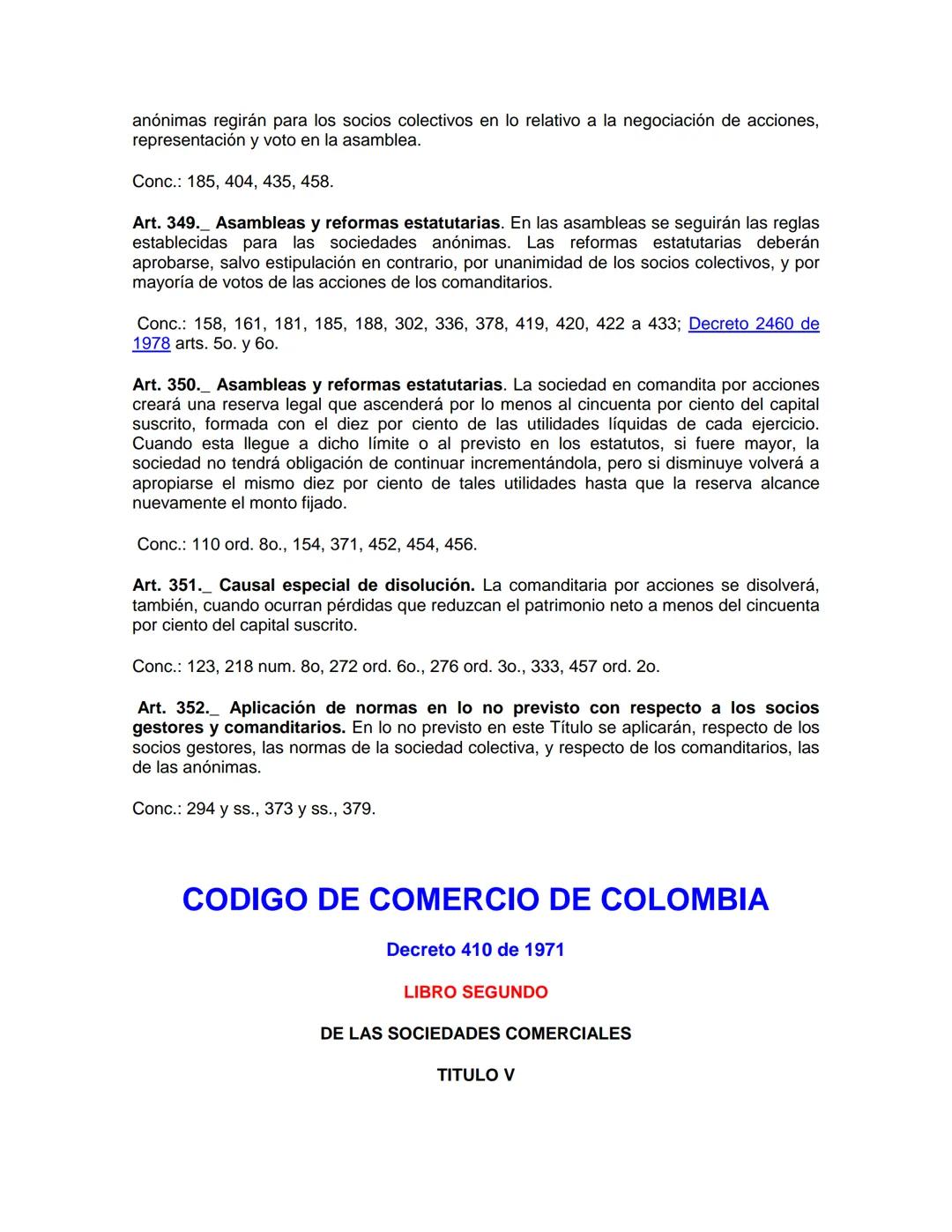 CODIGO DE COMERCIO DE COLOMBIA
Decreto 410 de 1971
LIBRO PRIMERO
Título Preliminar
Disposiciones Generales
Art. 10. Aplicabilidad de la Ley