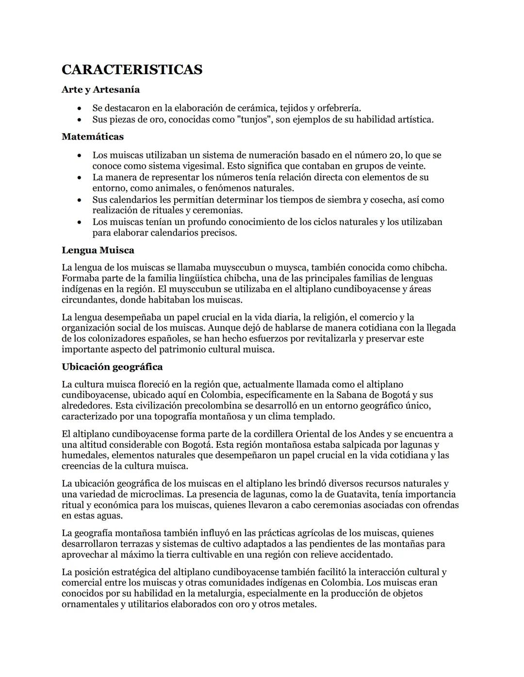 MUISCAS
INTRODUCCION
Imagina una sociedad próspera que floreció en las altas tierras de los Andes colombianos hace
más de mil años. Un puebl