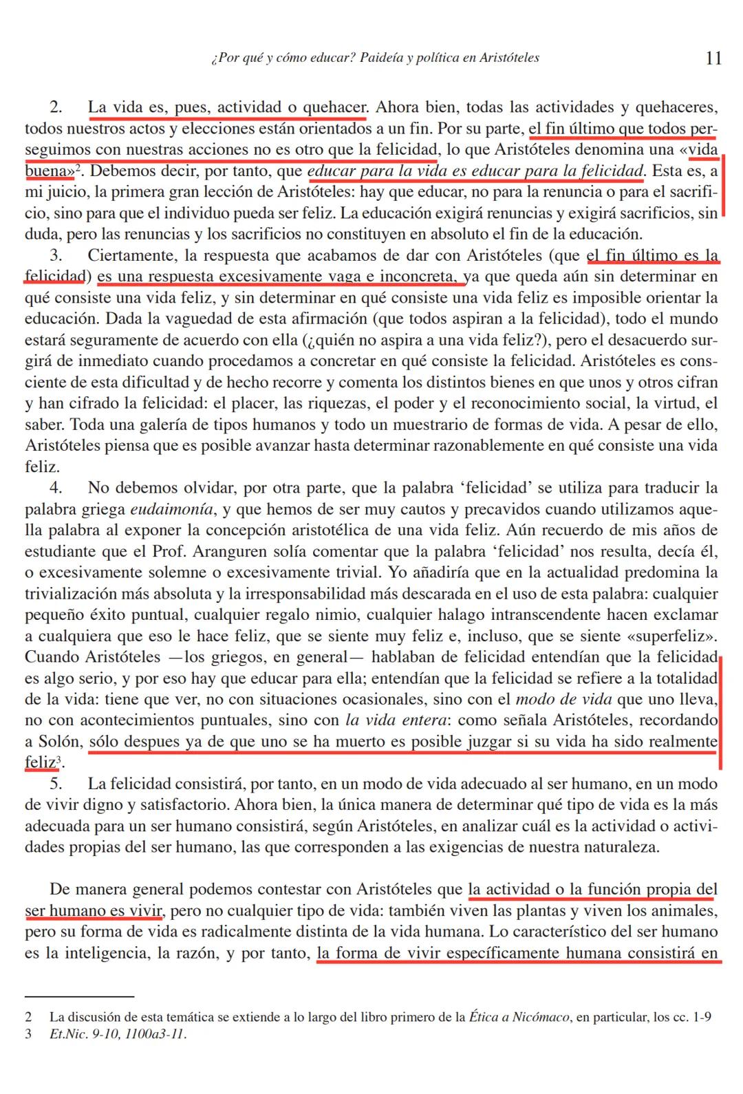 # LA PAIDEÍA GRIEGA # Δαίμων. Revista de Filosofía, nº 30, 2003, 9-21
# ¿Por qué y cómo educar? Paideía y política en Aristóteles
TOMÁS C