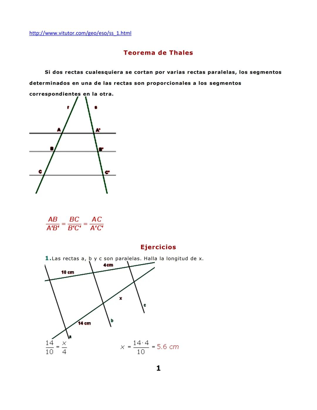 Teorema de tales