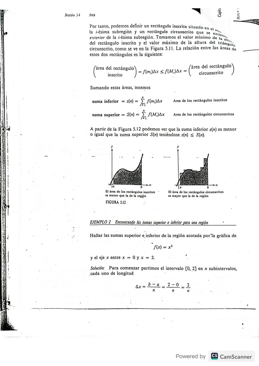 --- OCR Start ---
Sección 53
Notación sigma y el limite de una secuencia
La suma de n términos \{a_{1},a_{2},a_{3},...,a_{n}\} se denota por