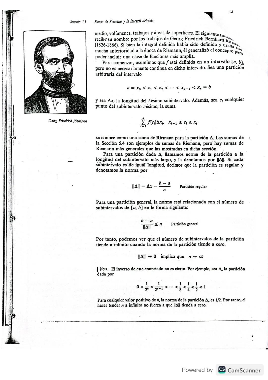 --- OCR Start ---
Sección 53
Notación sigma y el limite de una secuencia
La suma de n términos \{a_{1},a_{2},a_{3},...,a_{n}\} se denota por