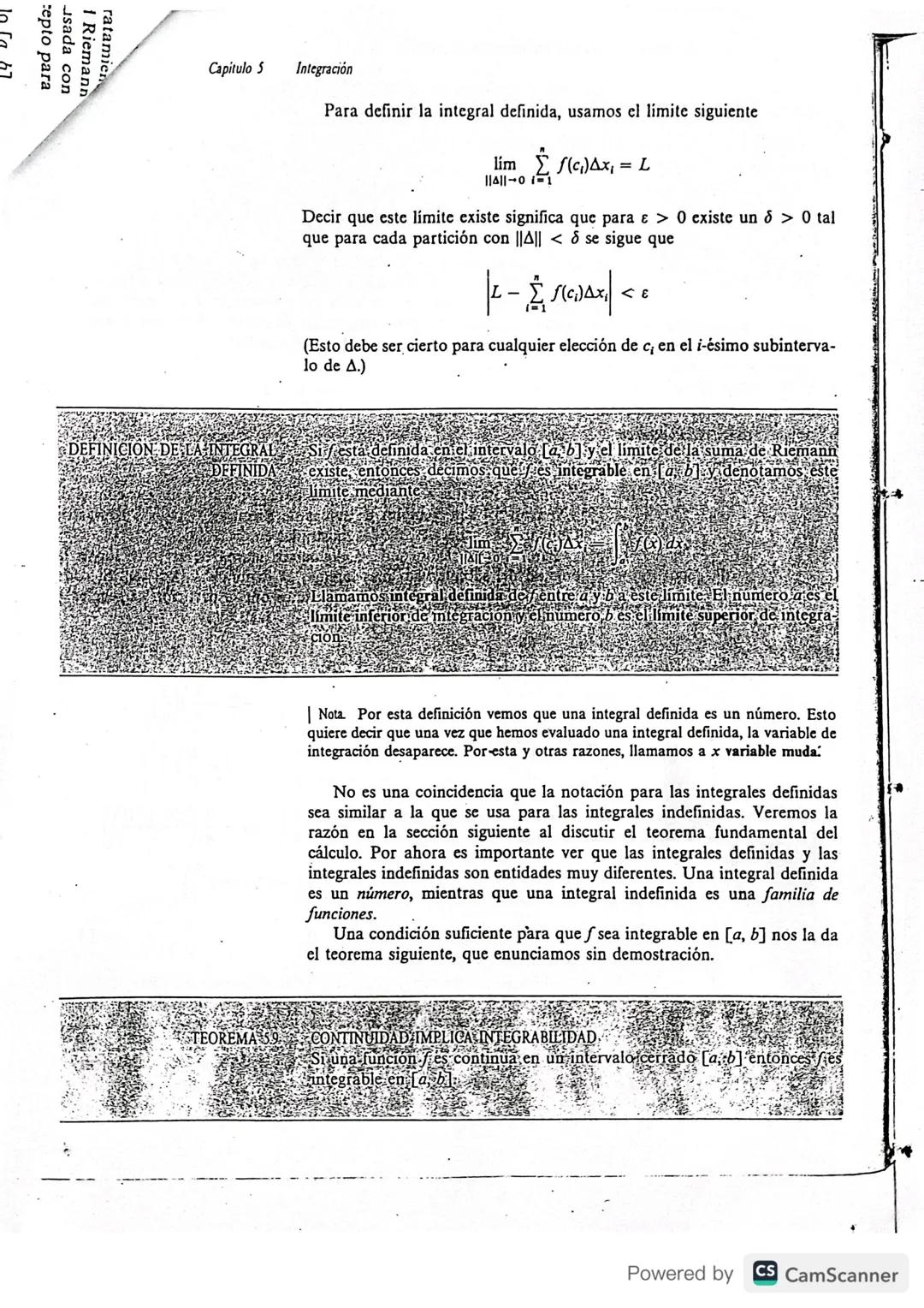 --- OCR Start ---
Sección 53
Notación sigma y el limite de una secuencia
La suma de n términos \{a_{1},a_{2},a_{3},...,a_{n}\} se denota por