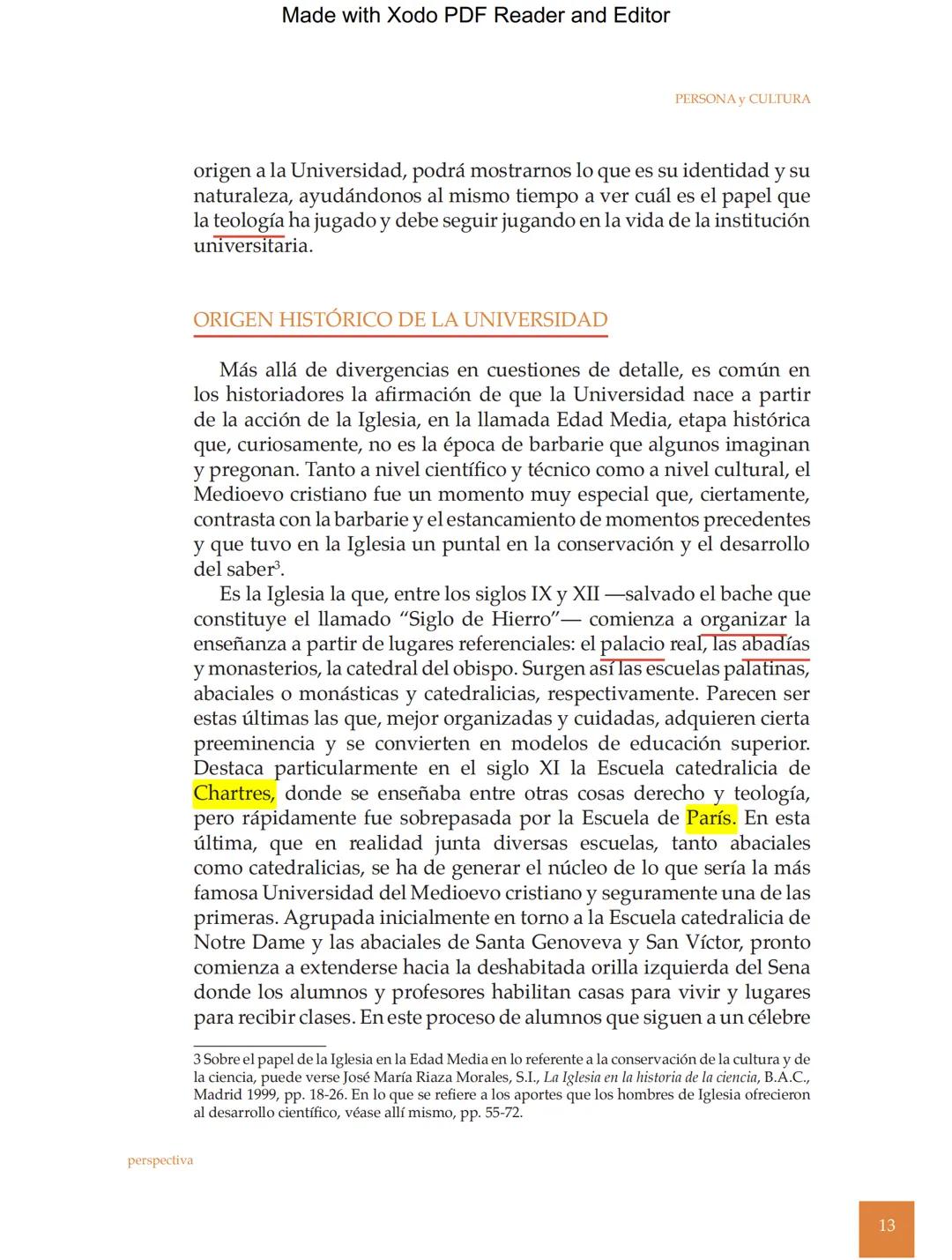 Made with Xodo PDF Reader and Editor
Persona y Cultura, Universidad Católica San Pablo, número 16, pp. 11-31
EL LUGAR DE LA TEOLOGÍA
EN LA U