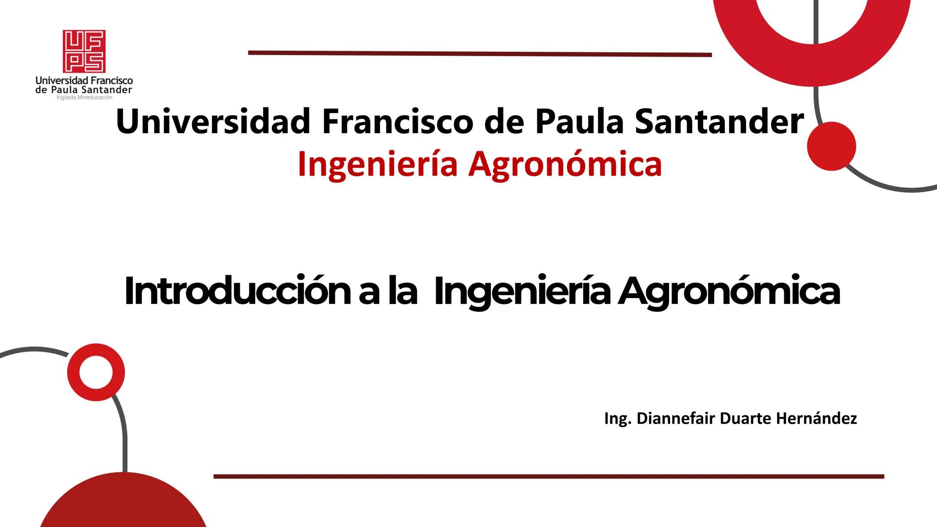 # UF
# PS
Universidad Francisco
de Paula Santander
Vigilada Mineducación
# Universidad Francisco de Paula Santander
## Ingeniería Agronómica