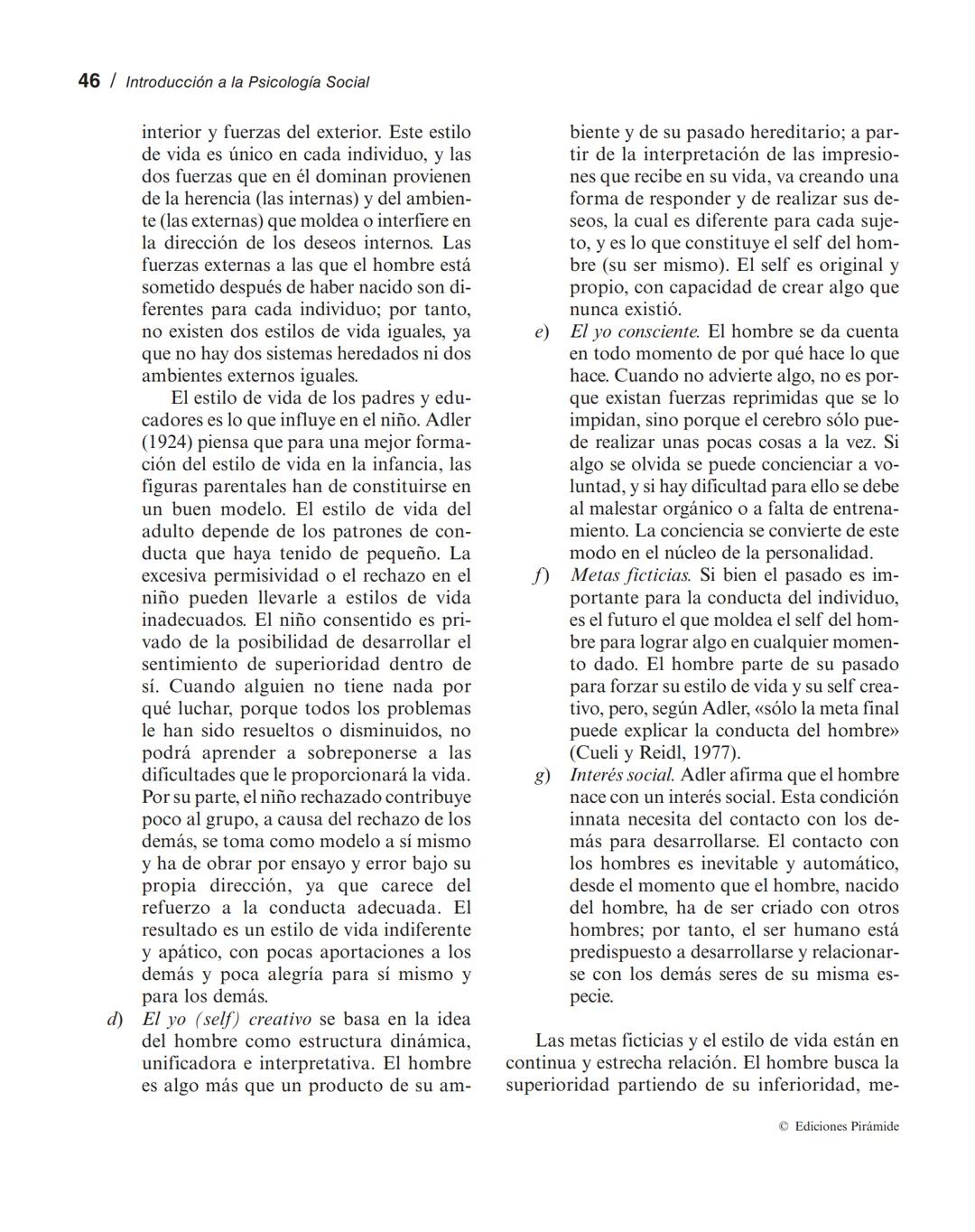 Personalidad e identidad social
MANUEL MARÍN SÁNCHEZ
LUCIA SELL TRUJILLO
1. Introducción.
2. El concepto de personalidad.
3. La identidad