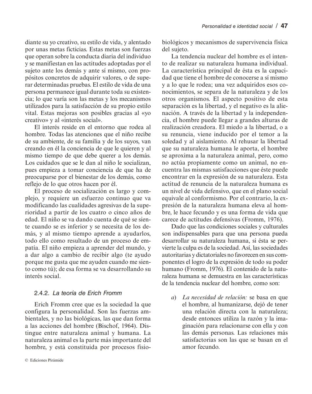 Personalidad e identidad social
MANUEL MARÍN SÁNCHEZ
LUCIA SELL TRUJILLO
1. Introducción.
2. El concepto de personalidad.
3. La identidad