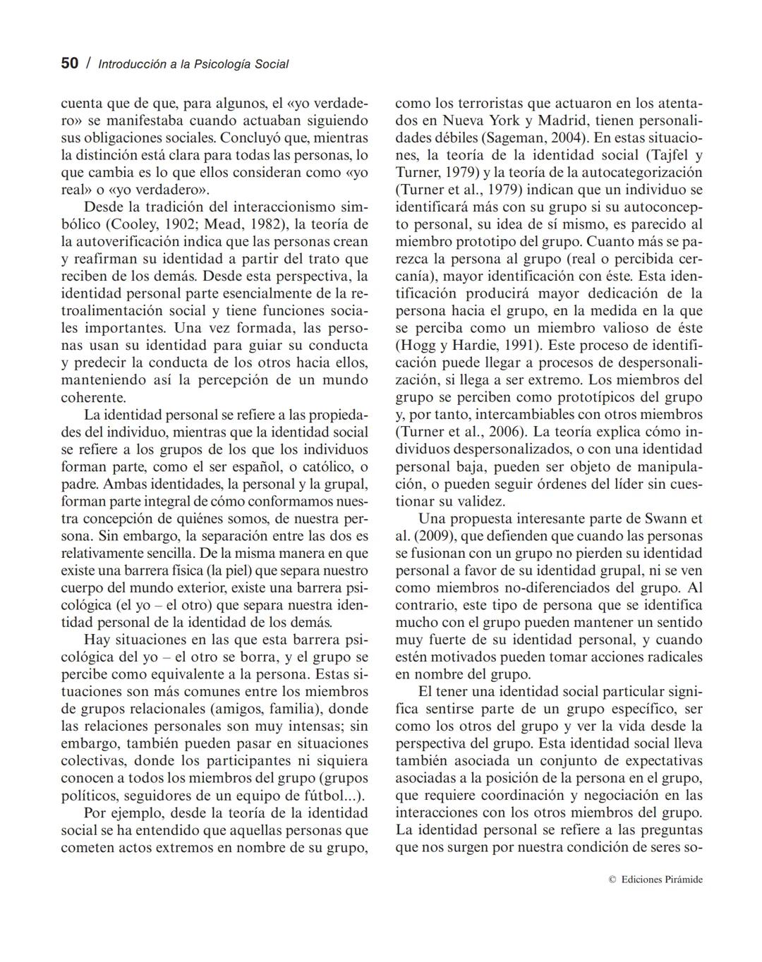 Personalidad e identidad social
MANUEL MARÍN SÁNCHEZ
LUCIA SELL TRUJILLO
1. Introducción.
2. El concepto de personalidad.
3. La identidad