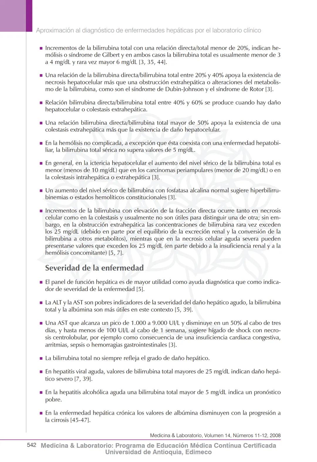 Química clínica
Aproximación al diagnóstico de enfermedades
hepáticas por el laboratorio clínico
Eduardo Fernández Daza¹, Eduardo Fernández
