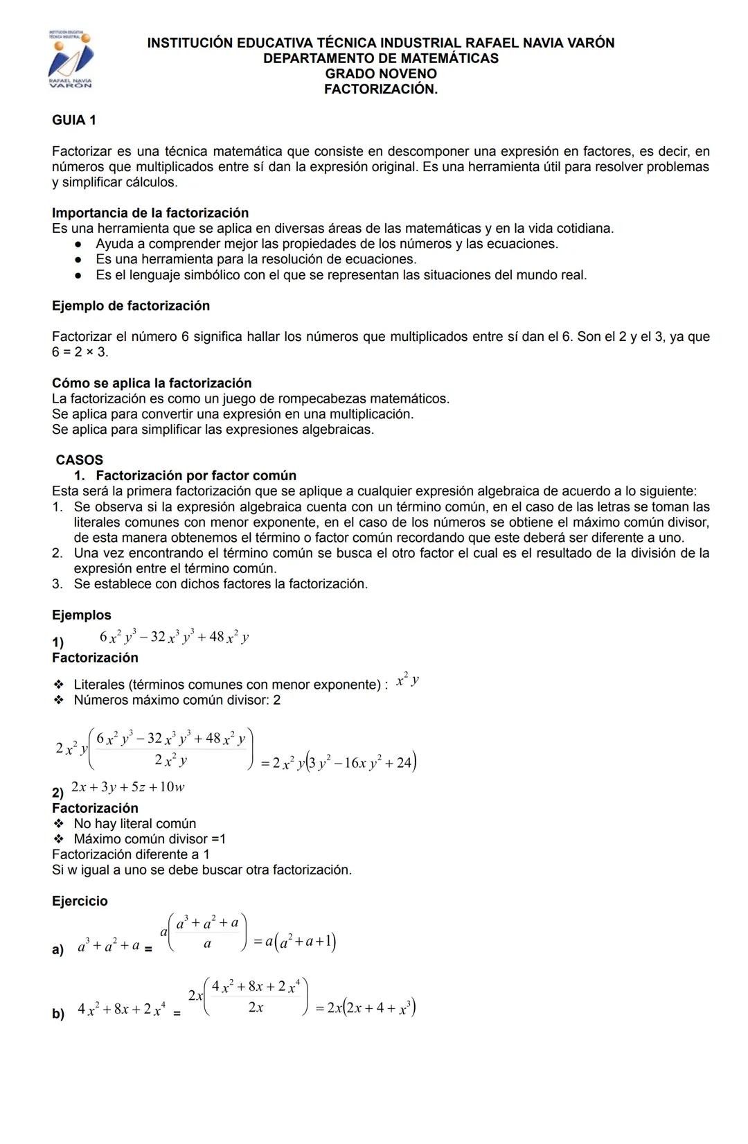 # c) $10x^2y + 20xy + 40x^2y^2 + 60x^2y^4 =$
$= 10xy($x + 2 + 4xy + 6xy^3)$
# d) $25x^2y^2 + 45x^2y^3 + 35x^3y^4 =$
$5x^2y^2 \{25x^2y^2 + 4