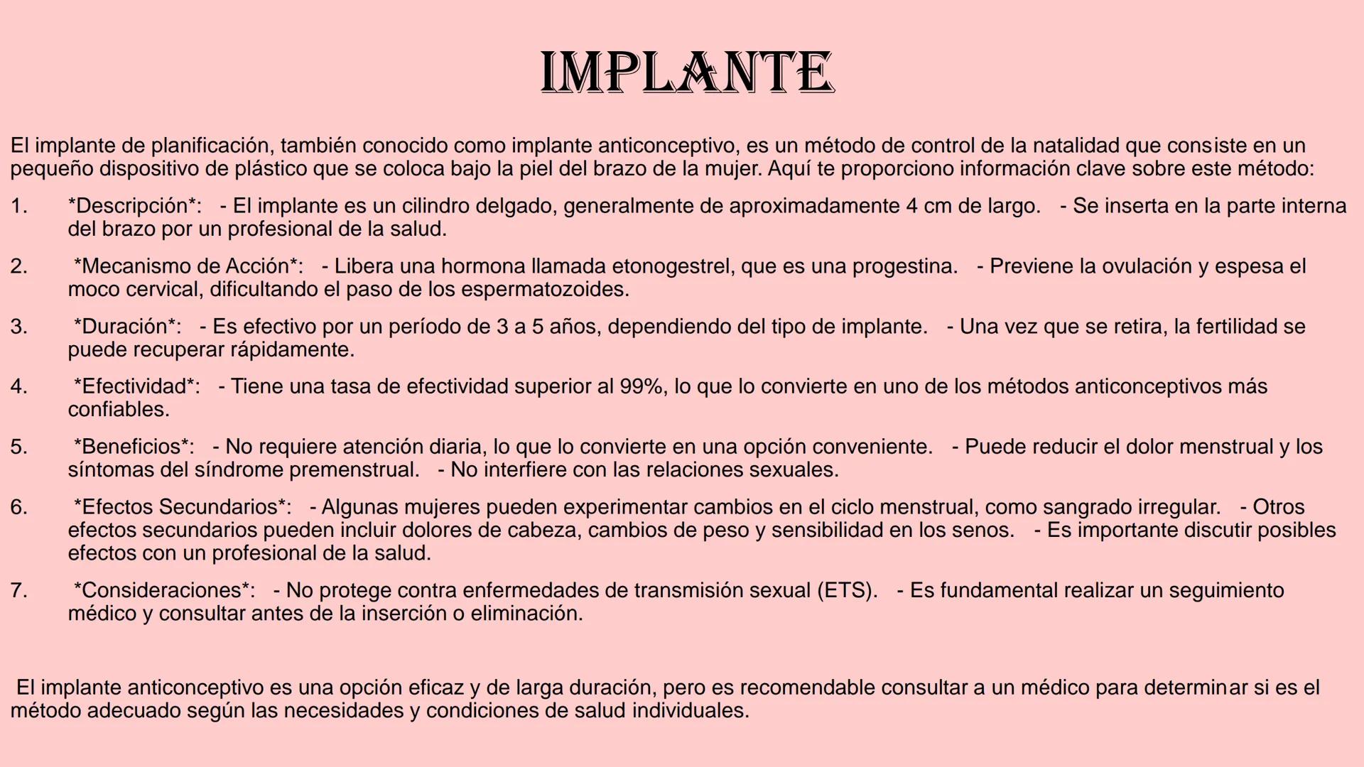 PLANIFICACION FAMILIAR # CONCEPTO
La planificación familiar es el conjunto de métodos, información y
servicios que permiten a las personas